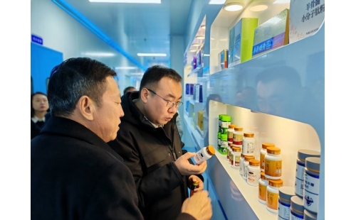 金鳳區(qū)常委、組織部長杜鈞，副區(qū)長、公安局長王占東一行蒞臨企業(yè)參觀調(diào)研